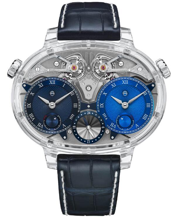 Armin Strom Masterpieces Dual Time Resonance Manufacture Edition Sapphire Replica Watch SA18-RGMT.11